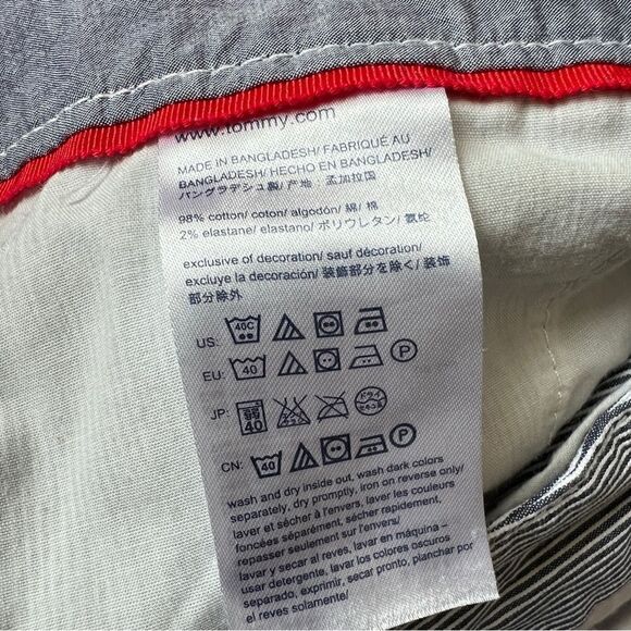 Tommy Hilfiger pinstripe chino shorts - Picture 6 of 7